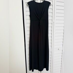 Old Navy Black Twist-Front Sleeveless Maxi Dress